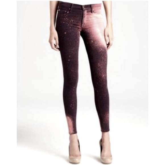 Hudson Jeans Denim - Hudson - EUC Nico Midrise Super Skinny Splatter Paint Jeans - Size 31